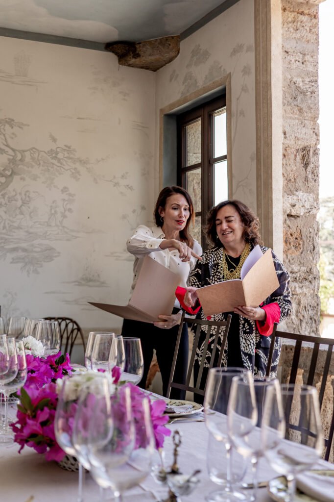 Annick Labonté and Cecilia Lami, founders of UhLaLa Weddings, Tuscany wedding planners for destination weddings in Italy